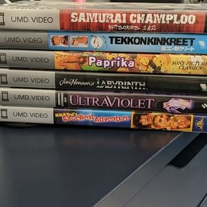 PSP UMD 5 movies bundle